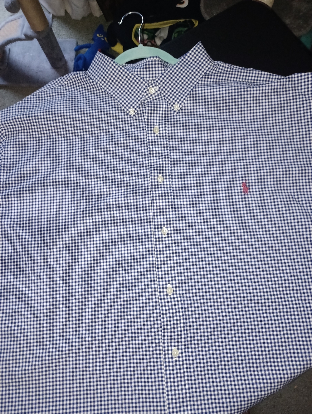 Ralph Lauren Polo Casual Button Down Shirt Big And Tall Mans Size 3XL Checked 3X